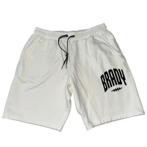 BRADY by Tom Brady Brand Men’s Size M White Black Varsity NFL Athletic Shorts